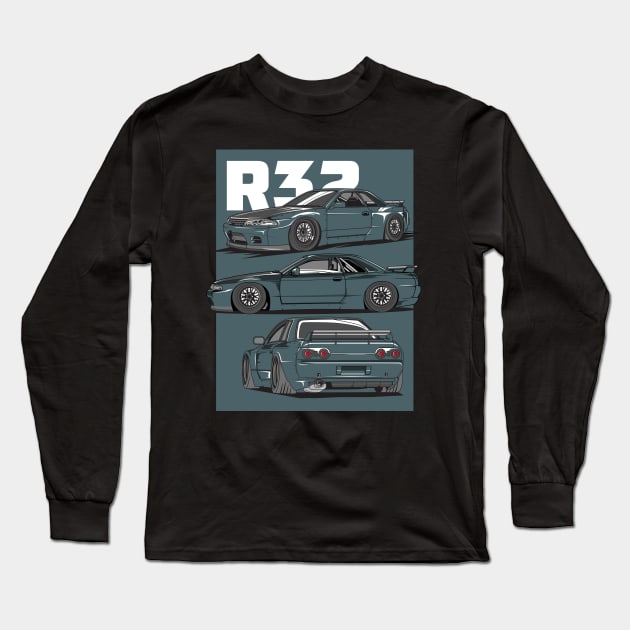 NismoR32 Long Sleeve T-Shirt by melsa